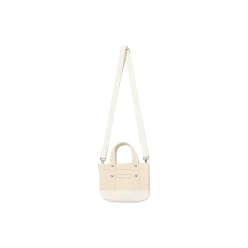 HUMAN MADE Heavy Canvas Mini Shoulder Tote Bag White-10