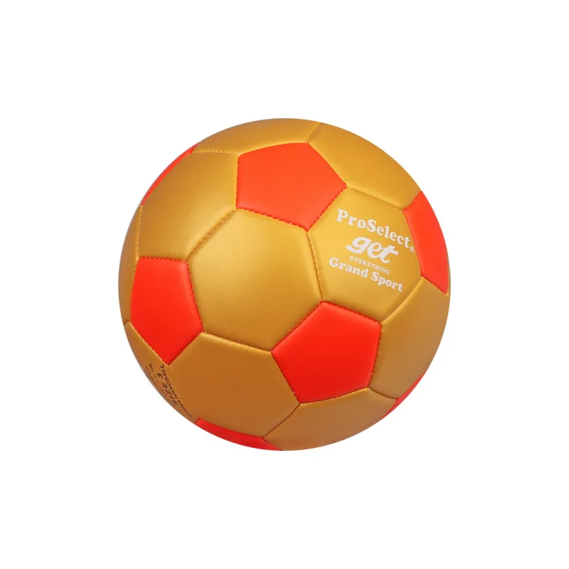 ProSelect Size 3 Soccer PU Machine Stitched Soccer Ball Unisex Red Gold-2
