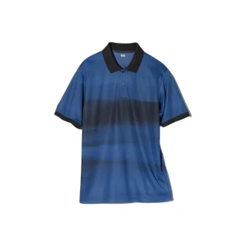UNIQLO Polo Shirts Unisex Sea Blue