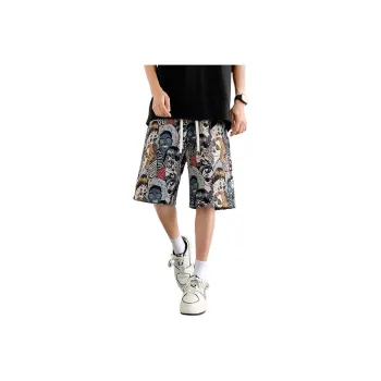 SIFLYTO Casual Shorts Unisex Embroidery Figure