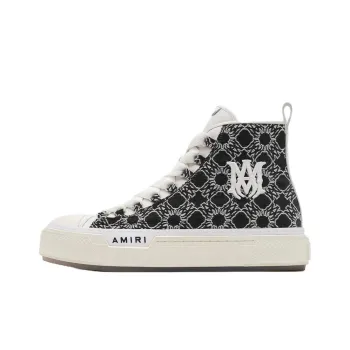AMIRI Court Hi Ma Quad High Top Skateboard Shoes Men's Black