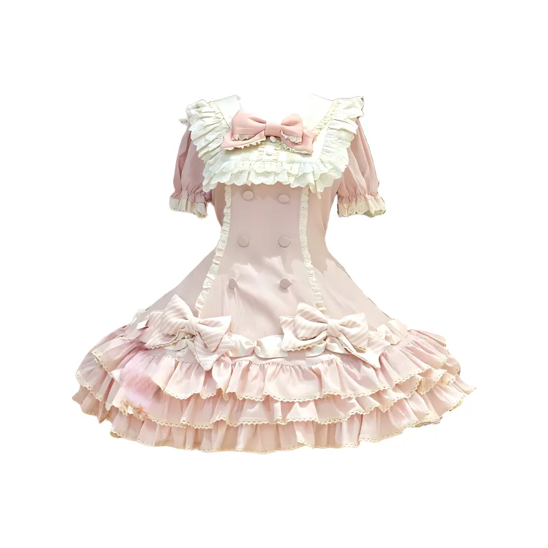 MDEHT Lolita Dresses Women's Pink-0