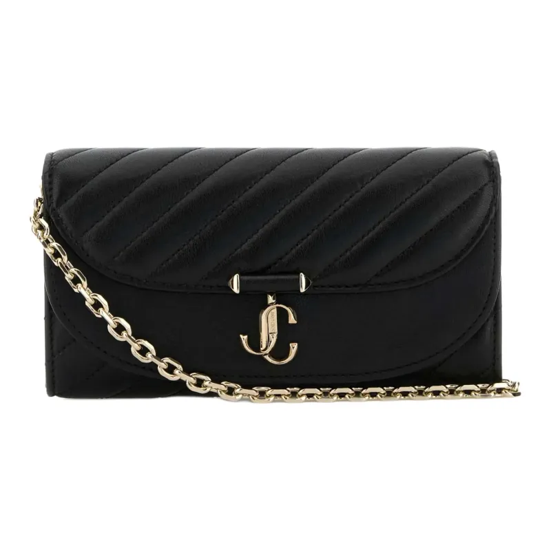 Jimmy Choo Calfskin Crossbody Bag, Shoulder Bag Women's Black-0