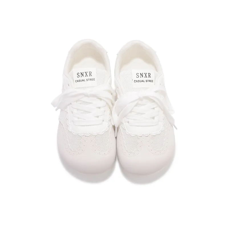 MKTKM Low Top Skateboard Shoes Women's White-2