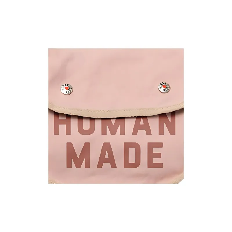 HUMAN MADE Cotton Messenger Bag, Crossbody Bag, Shoulder Bag Women's Pink-4