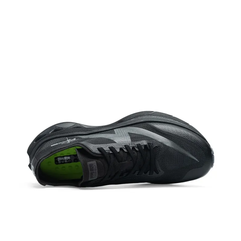 Aung San Running Shoes Unisex Low Top Transparent Black-1