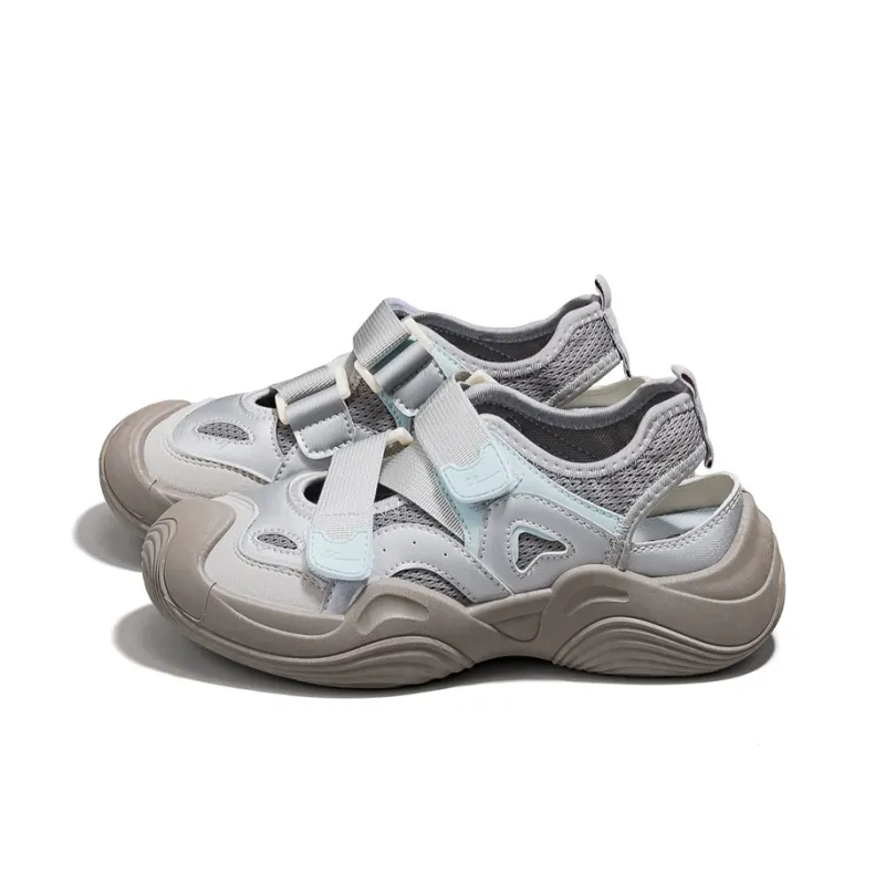 Warrior Breathable And Lightweight Low Top Casual Shoes Women's Gray Blue-2