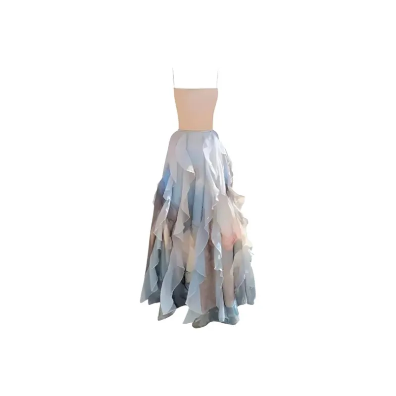 SNZX Slip Dresses Women's Gradient Camisole Dress-1