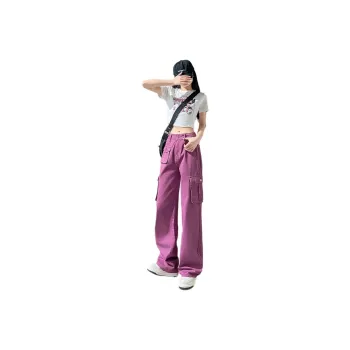 Tonlion Casual Pants Women's Purple