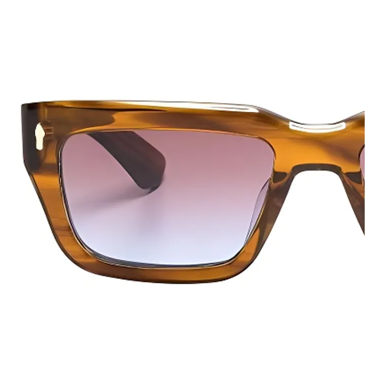District Vision Acetate Irregular Shape Sunglasses Men's Brown-2
