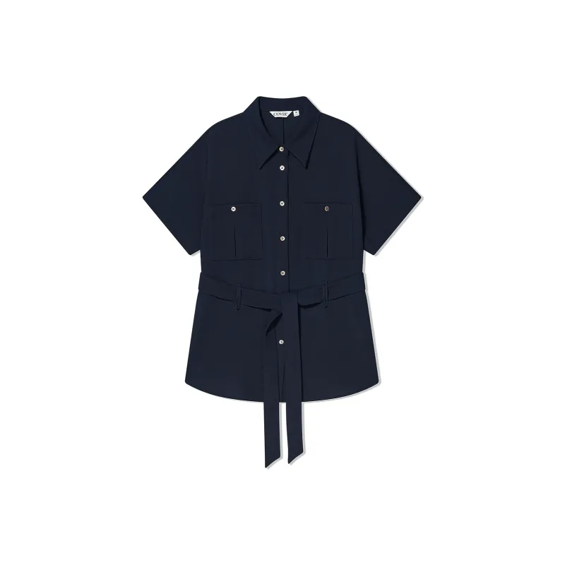 COVERINS Shirts Women's Navy Blue-0