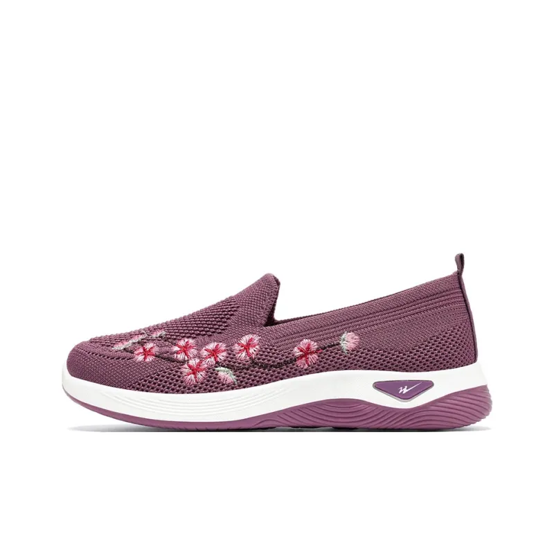 DOUBLE STAR 88 Flyknit Anti Slip Wear Resistant Low Top Casual Shoes Women's-0