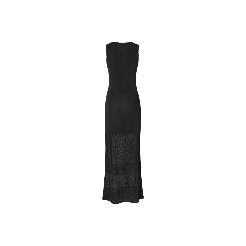 FENDI Sleeveless Dress Women's Black-1