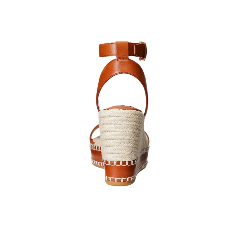 LAUREN RALPH LAUREN Hilarie One Strap Sandals 7cm Women's Brown-4