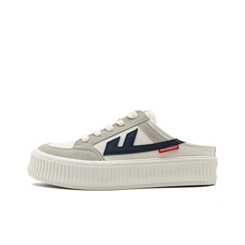 WARRIOR Skateboard Shoes Women's Low Top Beige-0