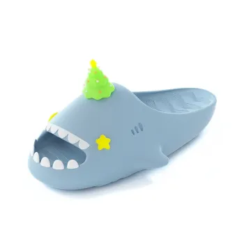HelloSlippers Sharkicks Christmas Trees, Slide Slippers Unisex