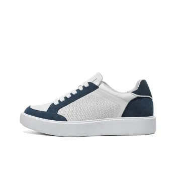 He Jinchang Anti Slip Wear Resistant Low Top Skateboard Shoes Men's Sky Blue