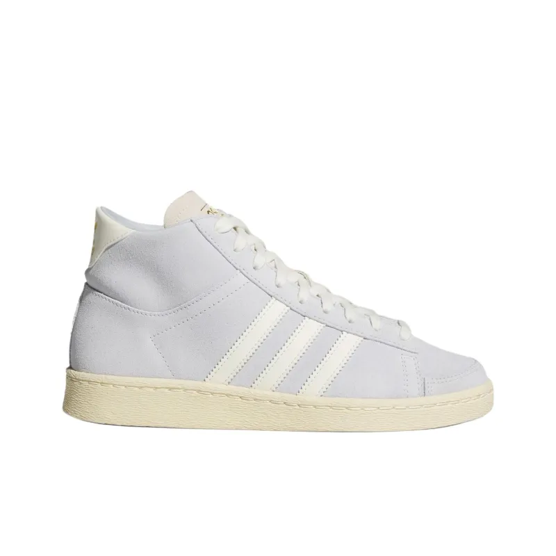Adidas Originals Anti Slip Wear Resistant High Top Skateboard Shoes Women's Light White violet-1