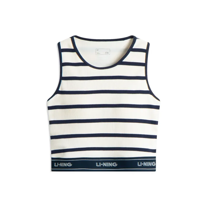 LiNing Sports Fashion Collection Sport Vests Women's Ivory/Outer Space Blue-0