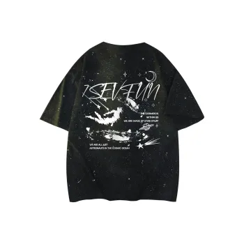 7 SEVFUN T Shirts Unisex Tie Dye Black