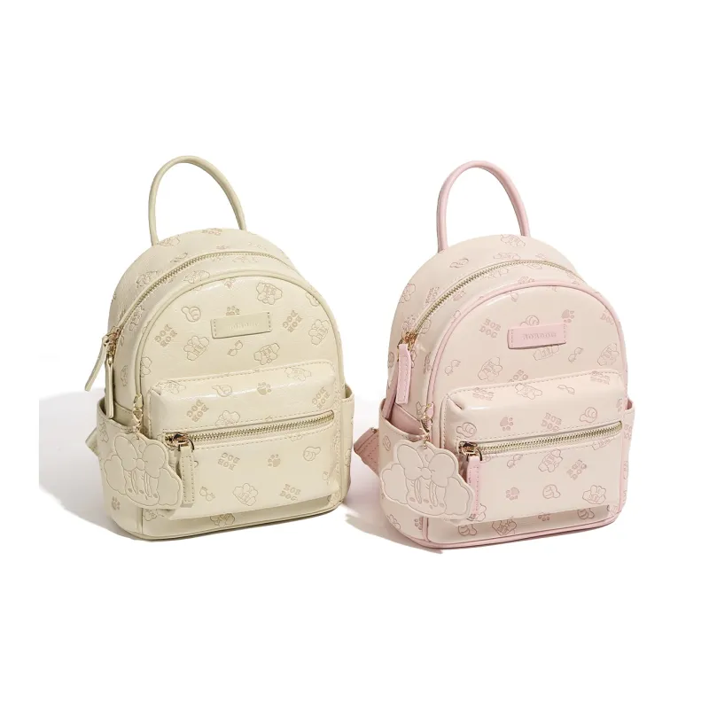 BOBDOG PU Backpack Women's Pink/Apricot-7