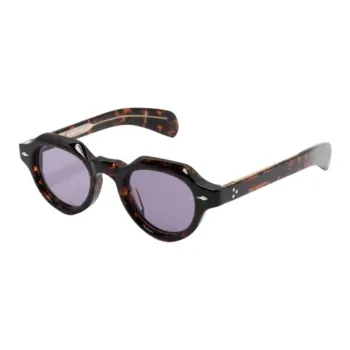 JACQUES MARIE MAGE Acetate Irregular Shape Sunglasses Unisex Tortoiseshell