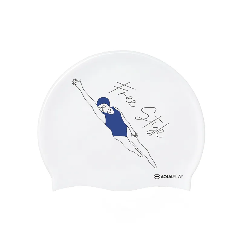 AQUAPLAY Swimming Caps Unisex Milk Foam White-0
