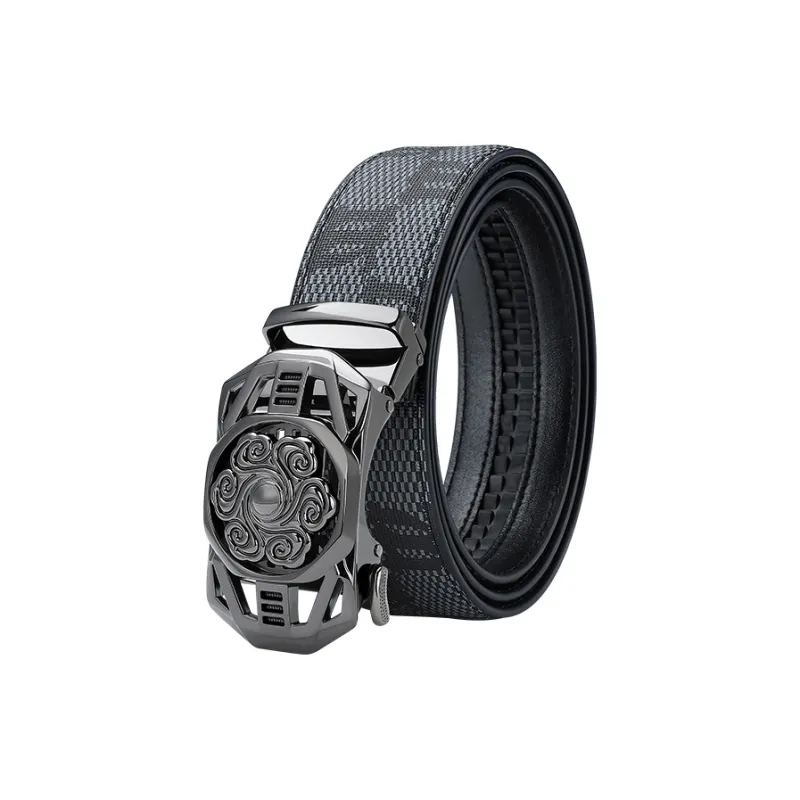 MILLIE'S Polyvinyl Chloride Leather Belts Men's Width 3.5cm-0