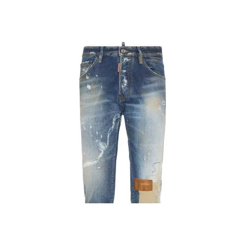 DSQUARED 2 Patch detailing Cotton Jeans-2