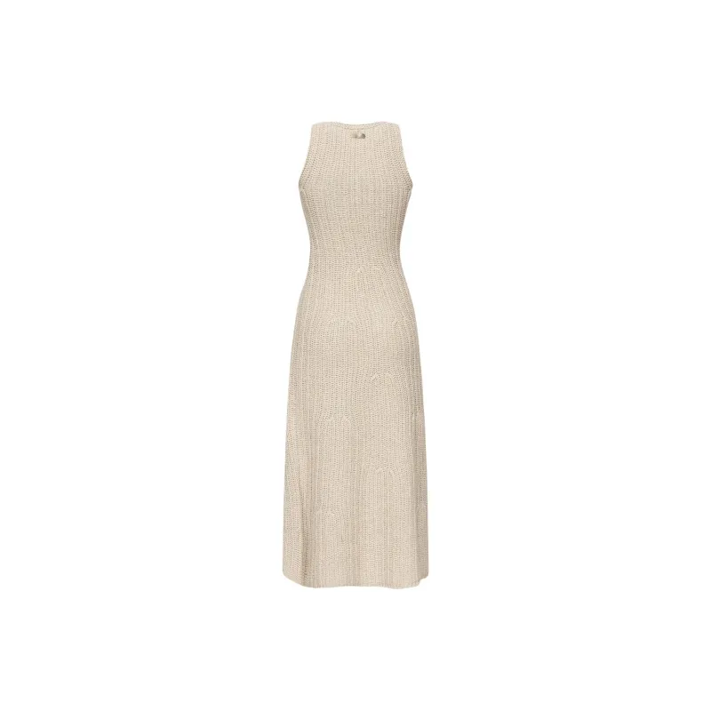 MaxMara Sleeveless Dress Women's Beige-1