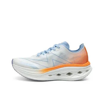 Aung San Running Shoes Men Low Top Transparent White Blue