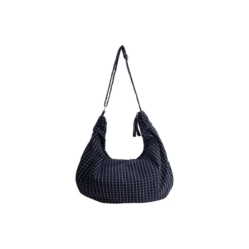 UNITE STAR Canvas Bag, Shoulder Bag Women's White/Blue-5