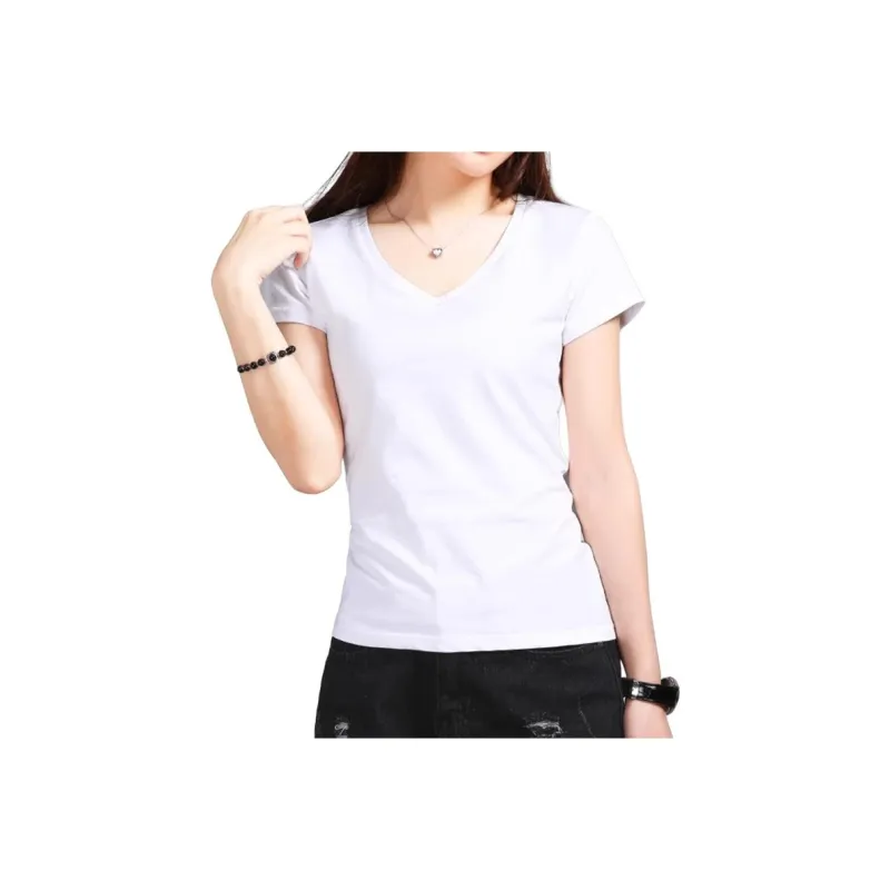 AWAO Set in Sleeve T Shirt Women's Black-5