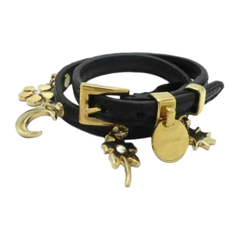 PRADA Metal Bracelets Women's Black-0