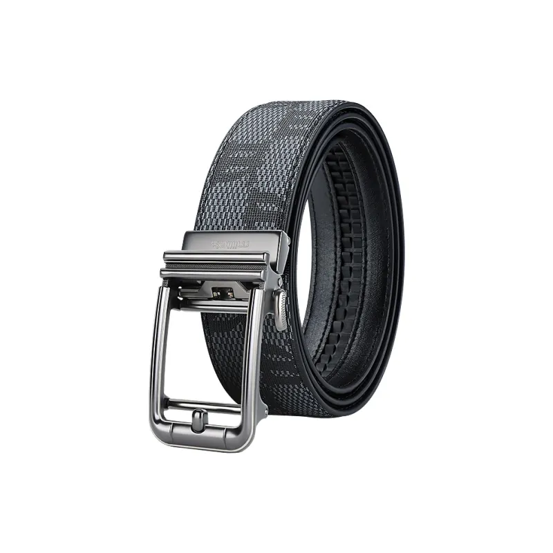 MILLIE'S Polyvinyl Chloride Leather Belts Men's Width 3.5cm-0