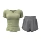 [Short-Sleeved Set]Cardamom Green+Limestone