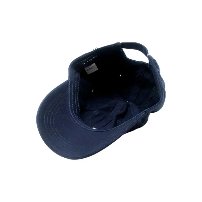 Tommy Hilfiger Cotton Fabric, Pure Cotton Baseball Caps Unisex Blue-3