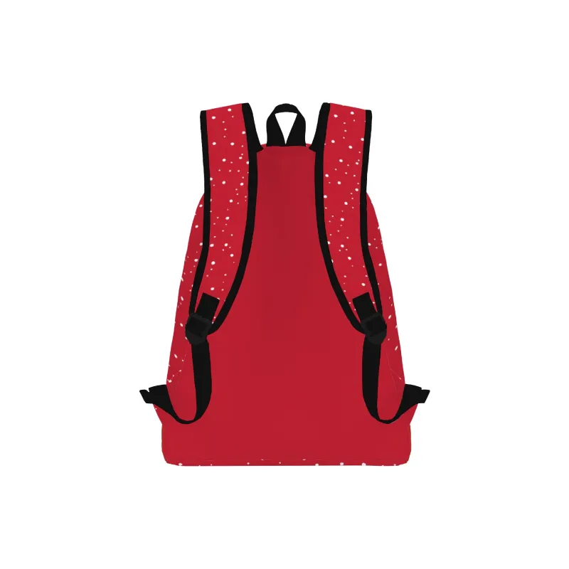TURN UP Polyester Backpack Unisex Red-2