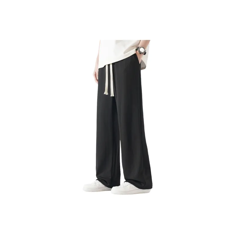 G21 Ice Silk Draped Wrinkle Resistant Knitted Sweatpants Unisex-6
