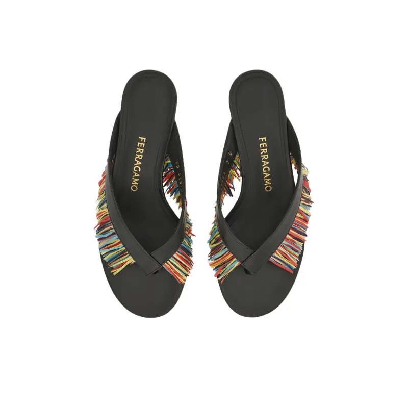 FERRAGAMO Flip Flops Women's Black-3
