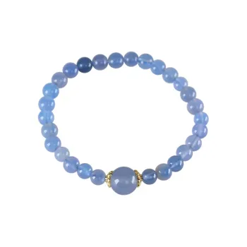 Cloudy Sky Chalcedony Jade Bracelets Unisex