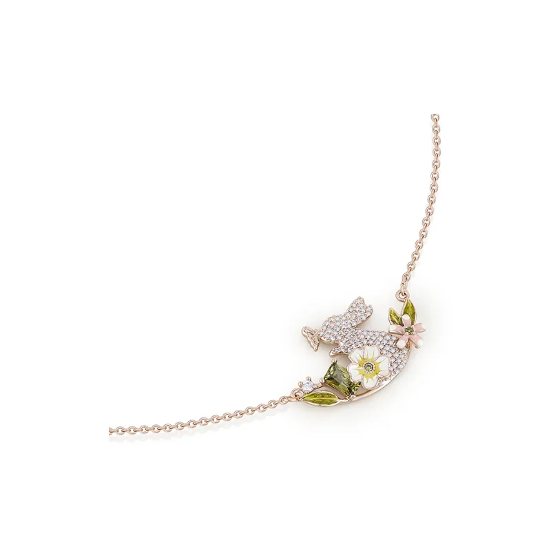 AJIDOU Synthetic Cubic Zirconia Necklaces Women's-3
