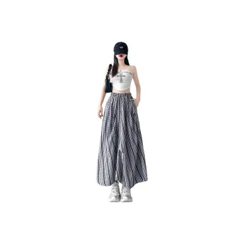 Flowers In Water Casual Long Skirt Women's