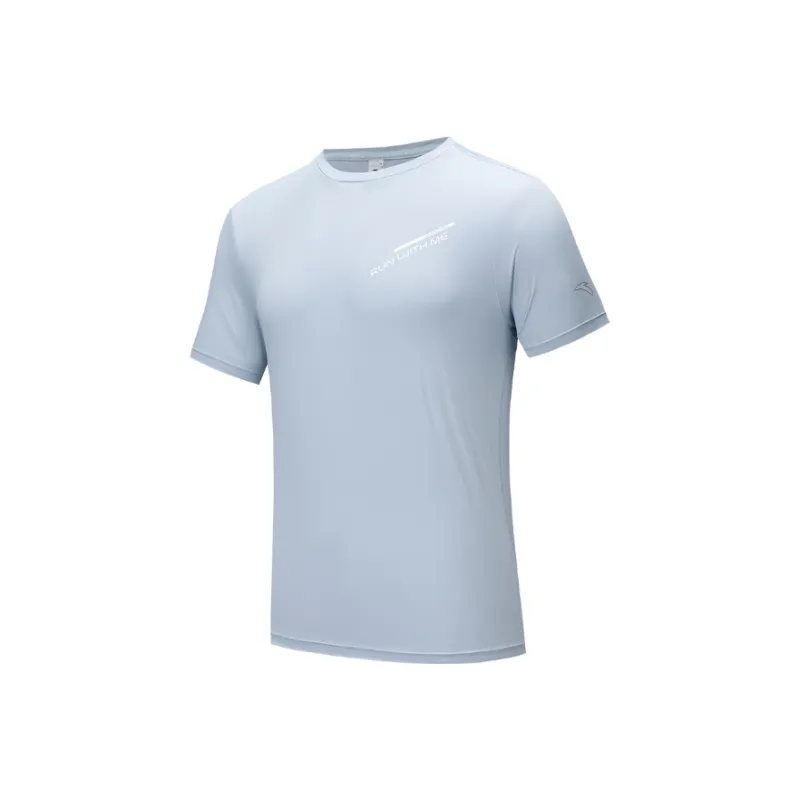 Anta Running Collection T Shirt Men's Morning Mist Blue-0