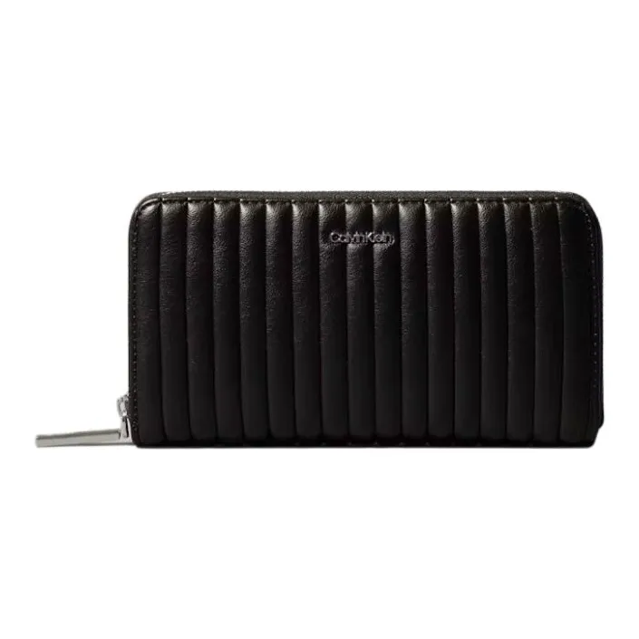 CALVIN KLEIN PU Polyurethane Wallet Tubas Women's Black-0