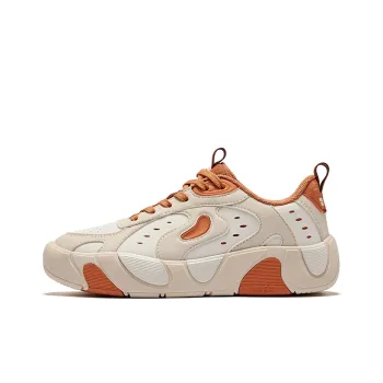 Erke Anti Slip Wear Resistant Low Top Skateboard Shoes Women's Unbleached Original Color Warm Linen