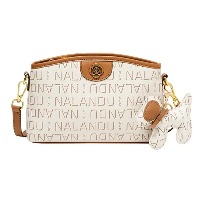 Narandu PVC With Synthetic Leather Crossbody Bags Trumpets Women's Brown-7