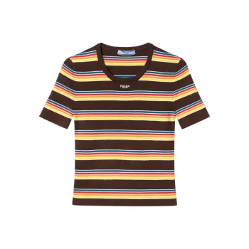 PRADA SS25 Knitwear Women's Chocolate Brown