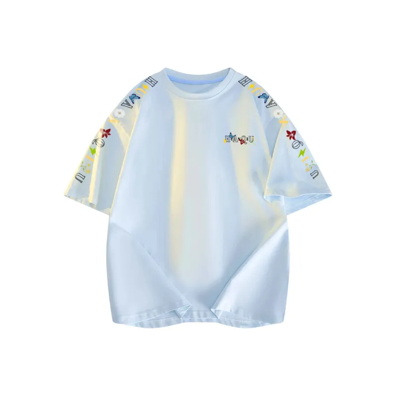 HUANQIU Short Sleeved T Shirts Unisex-16