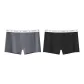 M1746-C Set-Sports Boxer-Dark Gray+Black (2 Pack)